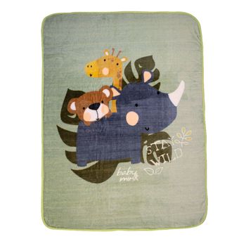 Cobertor cunero estampado ideal para vestir la cuna de tu bebé, 1.35 x 100 cm