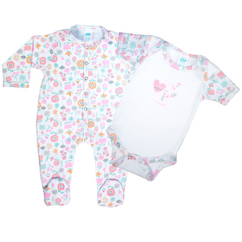 Coordinado-mameluco-3-6-Blanco-con-Rosa-Baby-Mink