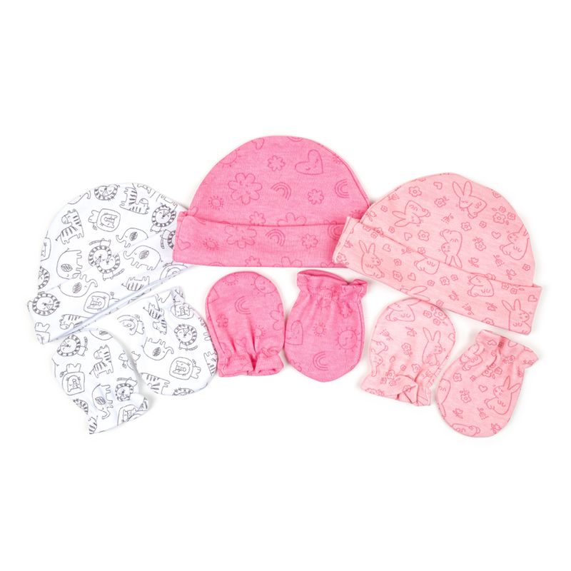 Kit-de-Gorritos-y-Manoplas-6-pzas-Rosa-BabyMink