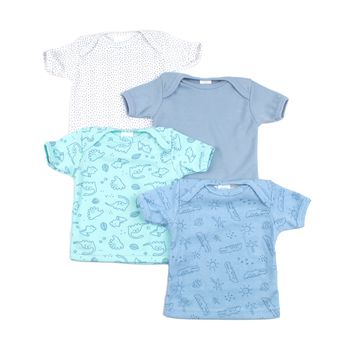 Kit 4 playeras manga corta