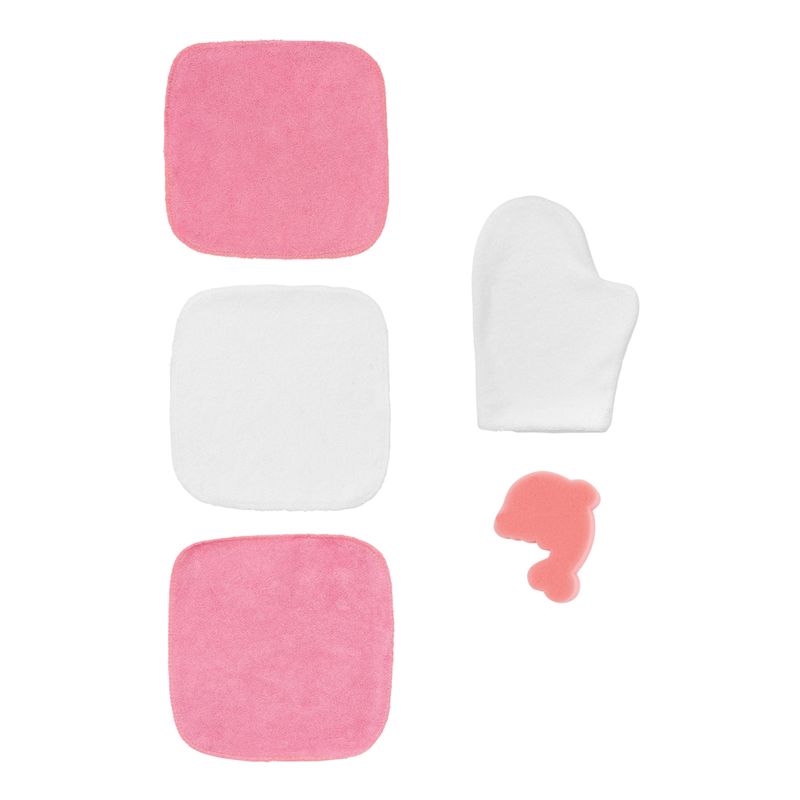 Kit-Hora-del-baño-9-pzas-Rosa-BabyMink