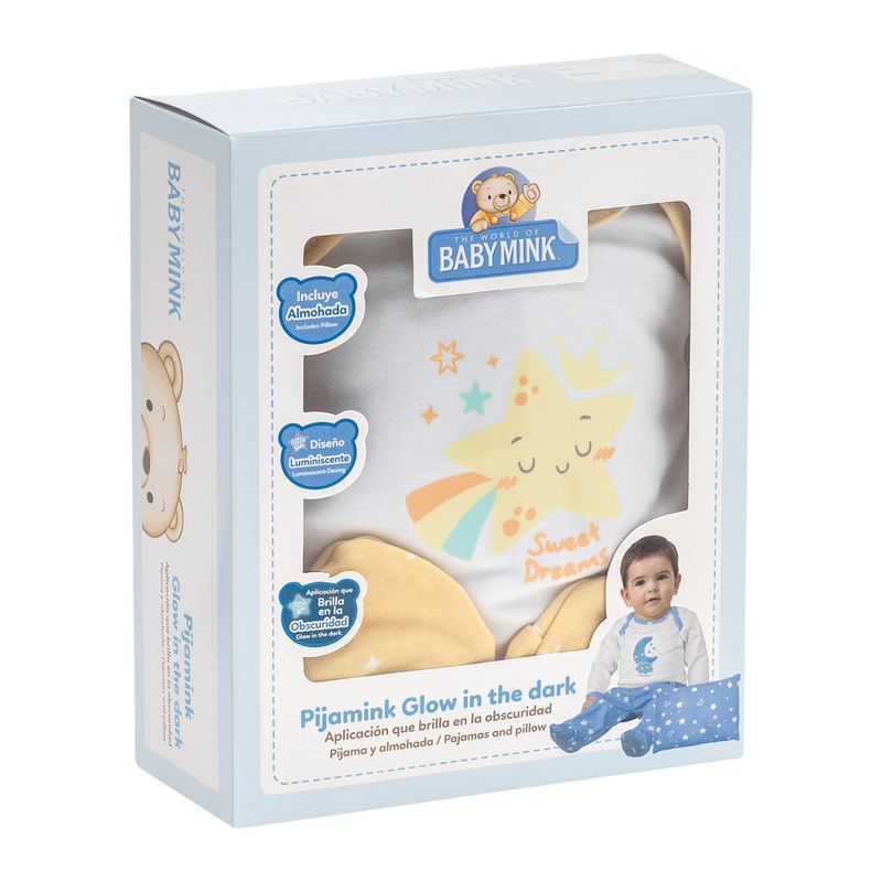Pijamink-Amarillo-Baby-Mink